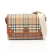 Pre-owned Leather shoulder-bags Burberry Vintage , Multicolor , Dames