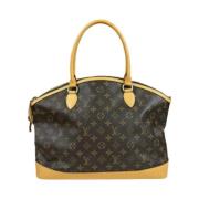 Pre-owned Fabric handbags Louis Vuitton Vintage , Brown , Dames