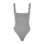 Square Neck Bodysuit Entire Studios , Gray , Dames