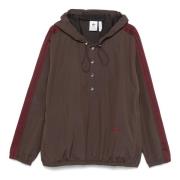 Nylon Parka Jas Adidas , Brown , Heren