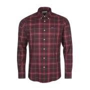 Klassieke Lichtgewicht Twill Button-Down Overhemd Barbour , Red , Here...