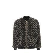 Bomber met franjes John Richmond , Black , Heren