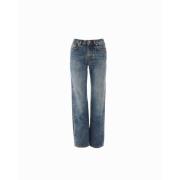 Rechte jeans met vervaagde wassing John Richmond , Blue , Dames