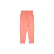 Katoenen Satijnen Rechte Broek Isabel Marant , Pink , Dames