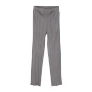 Grijze Geplooide Broek Issey Miyake , Gray , Dames