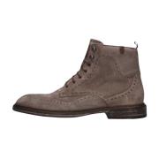 Heren Brogue Veterboots Floris van Bommel , Beige , Heren