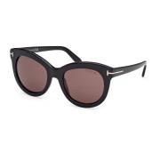 Modieuze Zonnebril Odette Zwart Tom Ford , Black , Dames