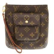 Pre-owned Fabric handbags Louis Vuitton Vintage , Brown , Dames