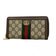 Pre-owned Plastic wallets Gucci Vintage , Beige , Dames