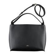 Minimalistische Zwarte Schoudertas A.p.c. , Black , Dames