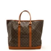 Pre-owned Fabric totes Louis Vuitton Vintage , Brown , Dames