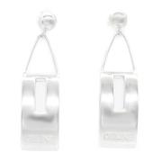 Pre-owned Metal earrings Celine Vintage , Gray , Dames