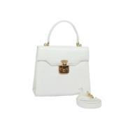 Pre-owned Leather gucci-bags Gucci Vintage , White , Dames