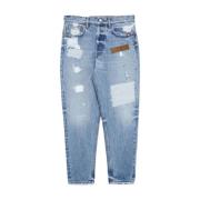 Vintage Rave Denim Jeans Amish , Blue , Heren