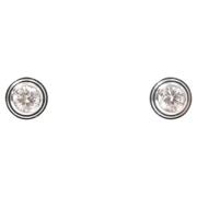 Pre-owned White Gold earrings Cartier Vintage , Gray , Dames