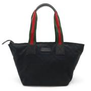 Pre-owned Canvas totes Gucci Vintage , Black , Dames