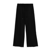 Zwarte wollen broek voor vrouwen Max Mara , Black , Dames