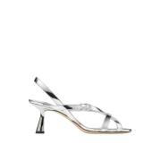 Elegante Sculpturale Leren Sandalen Jimmy Choo , Gray , Dames