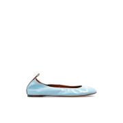 Leren balletflats Lanvin , Blue , Dames