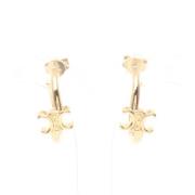 Pre-owned Metal earrings Celine Vintage , Yellow , Dames