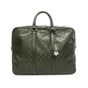 Pre-owned Leather handbags Gucci Vintage , Green , Heren