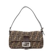 Pre-owned Canvas fendi-bags Fendi Vintage , Brown , Dames