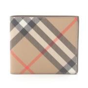 Pre-owned Leather wallets Burberry Vintage , Beige , Dames