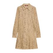 Elegante Jurken voor Vrouwen Max Mara Studio , Beige , Dames