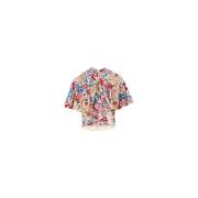 Velours Top met Korte Mouwen Isabel Marant , Multicolor , Dames