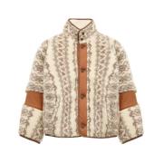 Shearling Gebreide Hoge Hals Jas Isabel Marant , Multicolor , Heren