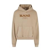 Retro Sprayed Os Hoodie Beige Karl Kani , Beige , Heren