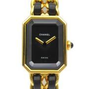 Pre-owned Metal watches Chanel Vintage , Black , Dames