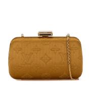 Pre-owned Canvas clutches Louis Vuitton Vintage , Yellow , Dames