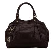 Pre-owned Leather totes Gucci Vintage , Brown , Dames