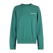 Gezondheid Welvaart Crewneck Sweatshirt Sporty & Rich , Green , Dames