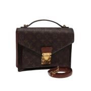 Pre-owned Canvas louis-vuitton-bags Louis Vuitton Vintage , Brown , Da...