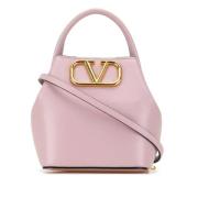 Pre-owned Leather handbags Valentino Vintage , Pink , Dames