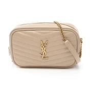 Pre-owned Leather crossbody-bags Yves Saint Laurent Vintage , Beige , ...