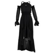 Pre-owned Polyester dresses Versace Pre-owned , Black , Dames