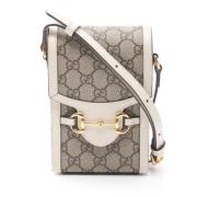 Pre-owned Leather shoulder-bags Gucci Vintage , Beige , Dames