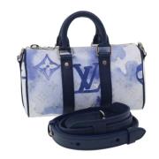 Pre-owned Canvas louis-vuitton-bags Louis Vuitton Vintage , Blue , Dam...