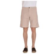 Roze Katoenen Bermuda Shorts Myths , Beige , Heren