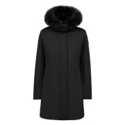 Technische parka met afneembare bontcapuchon People of Shibuya , Black...