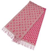 Pre-owned Wool scarves Louis Vuitton Vintage , Pink , Dames