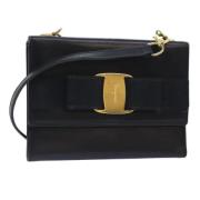 Pre-owned Leather wallets Salvatore Ferragamo Pre-owned , Black , Dame...