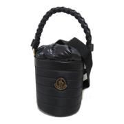 Pre-owned Leather handbags Moncler Pre-owned , Black , Dames