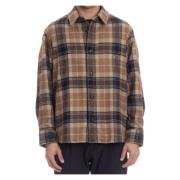 Italiaanse Stijl Knoopshirt A.p.c. , Beige , Heren