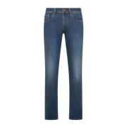 Denim Biker Broek Cycle , Blue , Heren