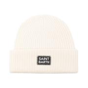 Off White Beret Hat Berry MC2 Saint Barth , White , Heren