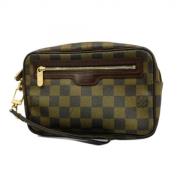 Pre-owned Fabric clutches Louis Vuitton Vintage , Brown , Heren